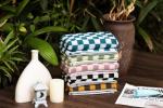 Madi-Cadi Soft Cotton Checkered Hand Towels 5 Pack