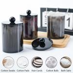2 Pack Canister Jar Set for Bathroom Essentials