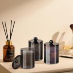 2 Pack Canister Jar Set for Bathroom Essentials