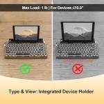 Vintage Wireless Mechanical Gaming Keyboard with LED Backlight