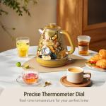 Hazel Quinn Retro Floral Electric Kettle 1200W