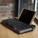 Retro Wireless Typewriter Keyboard for iPad & PC