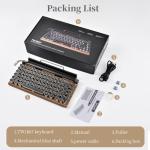 Retro Wireless Typewriter Keyboard for iPad & PC
