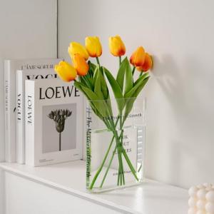 Puransen Clear Flower Vase - Stylish Decor Organizer