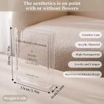 Puransen Clear Flower Vase - Stylish Decor Organizer