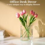 Puransen Clear Flower Vase - Stylish Decor Organizer