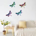 Metal Dragonfly Wall Art for Garden Decor