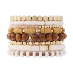 Surfer Clay Bead Bracelets Set for Women
