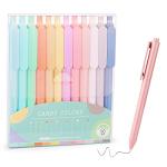 12-Pack Cute Pastel Ballpoint Pens for Journaling