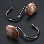 Bronze Shower Curtain Hooks Set of 12