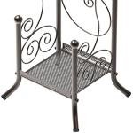 Bronze Toilet Tissue Holder Stand with Shelf