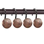 Bronze Shower Curtain Hooks Set of 12
