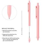 12-Pack Cute Pastel Ballpoint Pens for Journaling