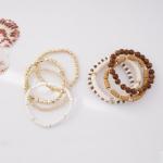 Surfer Clay Bead Bracelets Set for Women