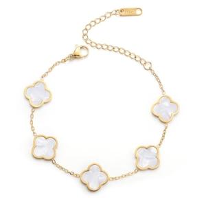 Gold Plated Clover Bracelet for Women