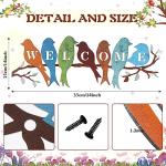 Bird Wall Art Welcome Sign for Home or Garden