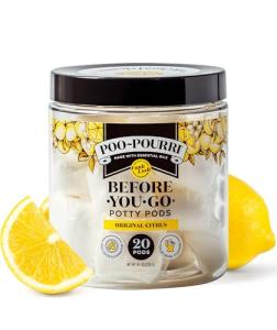 Poo-Pourri Toilet Pods, Original Citrus Scent, 20 Ct