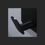 Matte Black Adhesive Hooks - 4 Pack