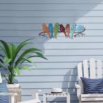 Bird Wall Art Welcome Sign for Home or Garden