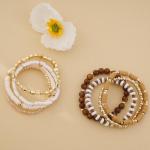 Surfer Clay Bead Bracelets Set for Women