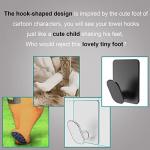 Matte Black Adhesive Hooks - 4 Pack