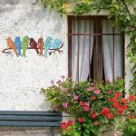 Bird Wall Art Welcome Sign for Home or Garden