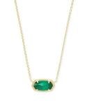 Kendra Scott Elisa Emerald Pendant Necklace