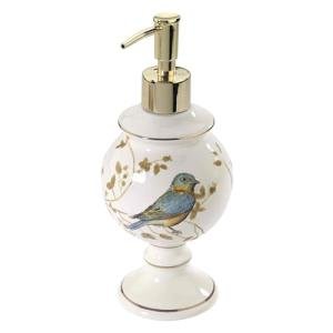 Gilded Birds Soap Dispenser for Nature-Inspired Decor