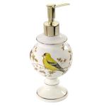 Gilded Birds Soap Dispenser for Nature-Inspired Decor