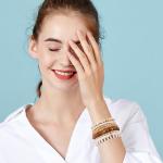 Surfer Clay Bead Bracelets Set for Women