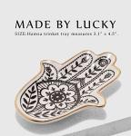 Lucky Jewelry Trinket Ring Dish with Hamsa Design