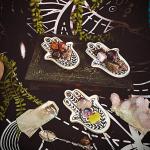 Lucky Jewelry Trinket Ring Dish with Hamsa Design