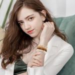 Surfer Clay Bead Bracelets Set for Women