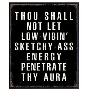 Funny Motivation Wall Art - Unframed 8x10 Decor