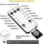 33 ft LED Star String Lights with Remote