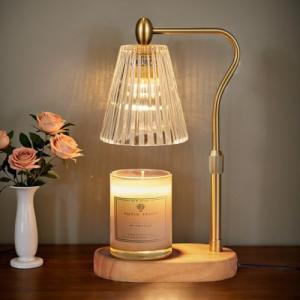 Adjustable Candle Warmer Lamp with Timer and Dimmer