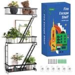 SweetSage New York Wall Ladder Shelf - 3-Tier