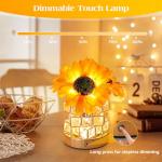 Sunflower Rechargeable Touch Table Lamp