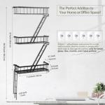 SweetSage New York Wall Ladder Shelf - 3-Tier