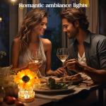 Sunflower Rechargeable Touch Table Lamp