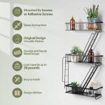 SweetSage New York Wall Ladder Shelf - 3-Tier