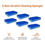 Amazon Basics 6-Pack Non-Scratch Sponges
