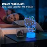 Cute Cat Night Light with Remote and Timer