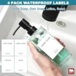 Clear Glass Soap Dispenser with Stainless Steel Pump