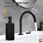 Stylish 12oz Glass Soap Dispenser with Pump