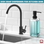 Glass Soap Dispenser with Stainless Steel Pump