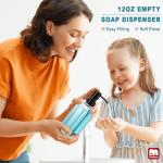 Glass Soap Dispenser with Stainless Steel Pump