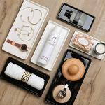 Small White Ceramic Tray for Bathroom or Kitchen