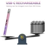 IUIRE USB Rechargeable Electric Candle Lighter - Pink/Purple