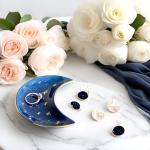 Small Blue Moon Jewelry Tray for Trinkets